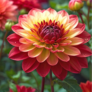 Георгин Оникс Найт купить по цене от 590р. в интернет-магазине «Посадика» с доставкой почтой в в Копейске и по всей России – [изображение №1].