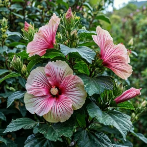 Гибискус Иден Бьюти купить по цене от 460р. в интернет-магазине «Посадика» с доставкой почтой в в Копейске и по всей России – [изображение №1].